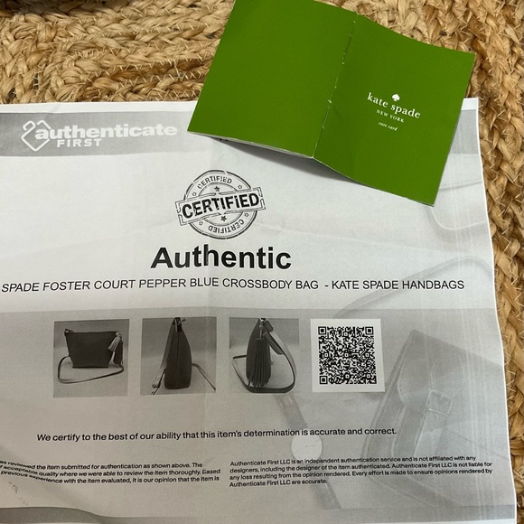 Authenticated Kate Spade Foster Court Pebble Blue Crossbody Bag - Picture 12 of 13